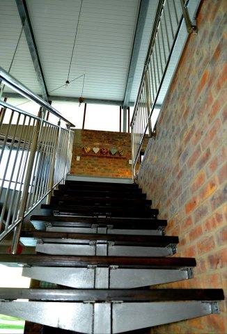 stairs to mezzanine